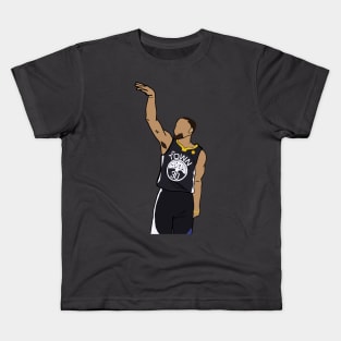 Steph Curry With The Shot Boi - NBA Golden State Warriors Kids T-Shirt